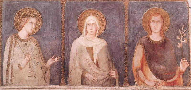 Simone Martini St Elisabeth, St Margaret and Henry of Hungary Spain oil painting art